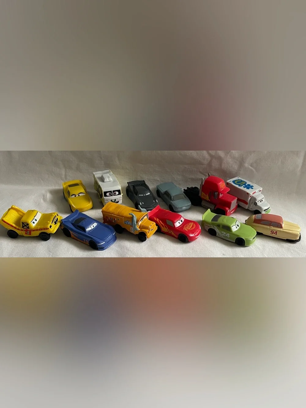 Disney Pixar CARS  plastic figurines Set Of 12 cars